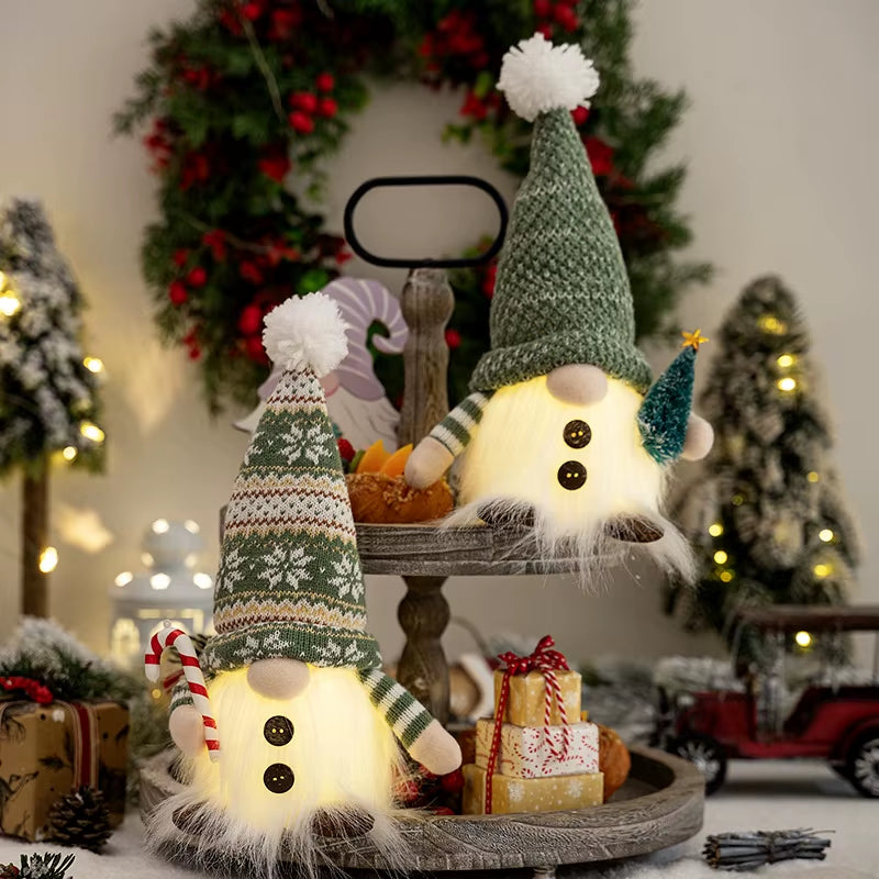 Glowing Christmas Gnomes