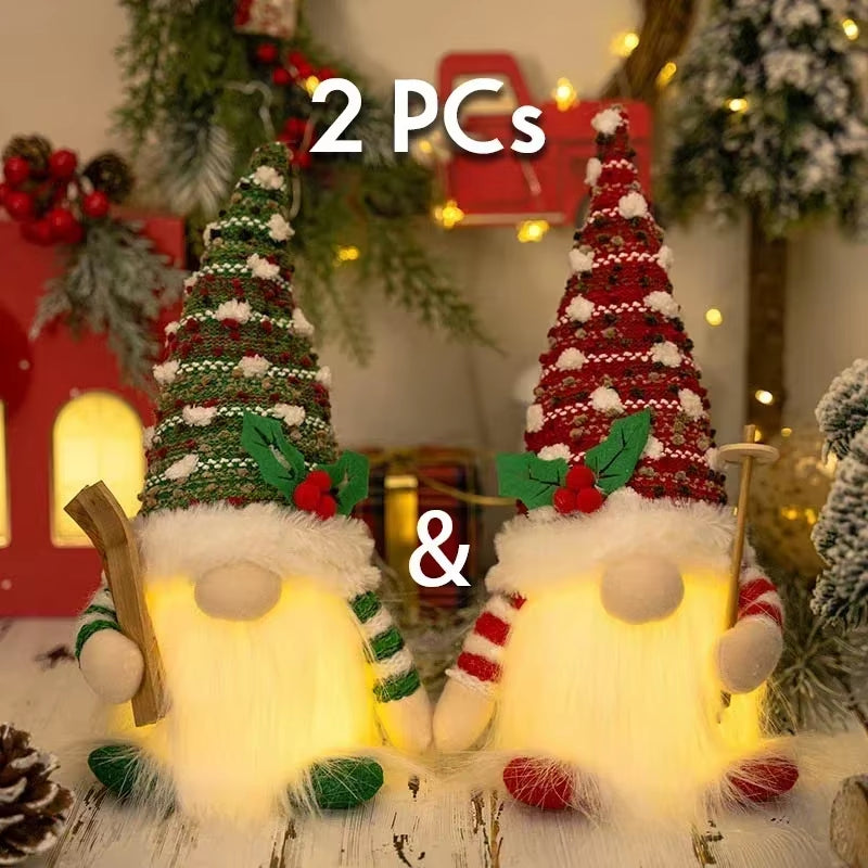 Glowing Christmas Gnomes